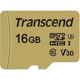 Transcend 16GB UHS-I U3 MicroSDHC Classe 10 16 GB, MicroSDHC, Classe 10, UHS-I, 95 MB/s, 50 MB/s