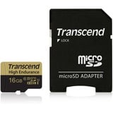 Transcend 16GB microSDHC MLC Classe 10 16 GB, MicroSDHC, Classe 10, MLC, 95 MB/s, 25 MB/s