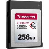 Transcend CFexpress 820 256 GB NAND, Scheda di memoria 256 GB, CFexpress, NAND, 1700 MB/s, 1300 MB/s, Nero