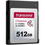 Transcend CFexpress 820 512 GB NAND 512 GB, CFexpress, NAND, 1700 MB/s, 1000 MB/s, Nero