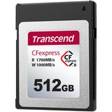 Transcend CFexpress 820 512 GB NAND 512 GB, CFexpress, NAND, 1700 MB/s, 1000 MB/s, Nero
