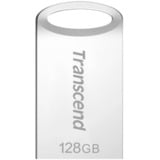 Transcend JetFlash 710 unità flash USB 128 GB USB tipo A 3.2 Gen 1 (3.1 Gen 1) Argento argento, 128 GB, USB tipo A, 3.2 Gen 1 (3.1 Gen 1), Senza coperchio, 3,3 g, Argento