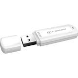 Transcend JetFlash 730 64GB USB 3.0 unità flash USB USB tipo A 3.2 Gen 1 (3.1 Gen 1) Bianco argento, 64 GB, USB tipo A, 3.2 Gen 1 (3.1 Gen 1), Cuffia, 8,5 g, Bianco