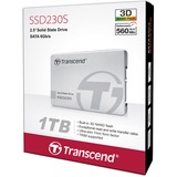 Transcend SSD230S 2.5" 1000 GB Serial ATA III 3D NAND argento, 1000 GB, 2.5", 560 MB/s, 6 Gbit/s