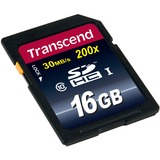 Transcend TS16GSDHC10 Scheda SD 16 GB SDHC  16 GB, SDHC, Classe 10, NAND, 30 MB/s, Nero