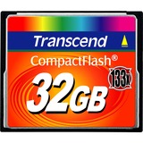 Transcend TS32GCF133 Memorie flash Nero, 32 GB, CompactFlash, MLC, 50 MB/s, 20 MB/s, Nero