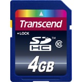 Transcend TS4GSDHC10 memoria flash 4 GB SDHC NAND Classe 10 4 GB, SDHC, Classe 10, NAND, 30 MB/s, Nero