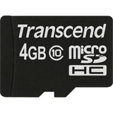 Transcend TS4GUSDC10 memoria flash 4 GB MicroSDHC NAND Classe 10 4 GB, MicroSDHC, Classe 10, NAND, 90 MB/s, Nero