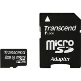 Transcend TS4GUSDHC10 memoria flash 4 GB MicroSDHC NAND Classe 10 Nero, 4 GB, MicroSDHC, Classe 10, NAND, 90 MB/s, Nero