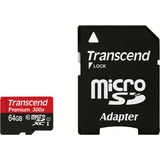 Transcend TS64GUSDU1 memoria flash 64 GB MicroSDXC MLC Classe 10 Nero, 64 GB, MicroSDXC, Classe 10, MLC, 90 MB/s, Class 1 (U1)