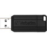 Verbatim PinStripe 3.0 - Memoria USB 3.0 da 16 GB  - Nero Nero, 16 GB, USB tipo A, 3.2 Gen 1 (3.1 Gen 1), Lamina di scorrimento, 7 g, Nero