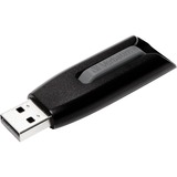 Verbatim V3 - Memoria USB 3.0 128 GB - Nero Nero, 128 GB, USB tipo A, 3.2 Gen 1 (3.1 Gen 1), 80 MB/s, Lamina di scorrimento, Nero