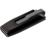Verbatim V3 - Memoria USB 3.0 128 GB - Nero, Chiavetta USB Nero, 128 GB, USB tipo A, 3.2 Gen 1 (3.1 Gen 1), 80 MB/s, Lamina di scorrimento, Nero