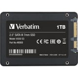 Verbatim Vi550 S3 SSD 1TB, Disco a stato solido Nero, 1000 GB, 2.5", 560 MB/s