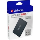 Verbatim Vi550 S3 SSD 1TB, Disco a stato solido Nero, 1000 GB, 2.5", 560 MB/s