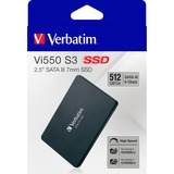 Verbatim Vi550 S3 SSD 512GB Nero, 512 GB, 2.5", 560 MB/s, 6 Gbit/s
