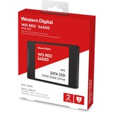WD Red SA500 2.5" 2000 GB Serial ATA III 3D NAND 2000 GB, 2.5", 530 MB/s, 6 Gbit/s