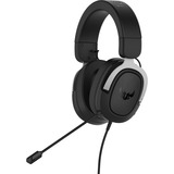 ASUS TUF Gaming H3 Auricolare Cablato A Padiglione Giocare Nero, Grigio, Cuffia da gioco argento, Cablato, Giocare, 20 - 20000 Hz, 294 g, Auricolare, Nero, Grigio