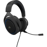 Corsair HS50 PRO STEREO Cuffia Padiglione auricolare Connettore 3.5 mm Nero, Blu, Cuffia da gioco Nero/Blu, Cuffia, Padiglione auricolare, Giocare, Nero, Blu, Stereofonico, Cablato