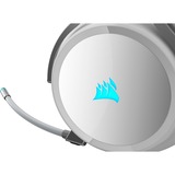 Corsair Virtuoso RGB Cuffia Padiglione auricolare Connettore 3.5 mm USB tipo A Bianco bianco/Argento, Cuffia, Padiglione auricolare, Giocare, Bianco, Stereofonico, Nero