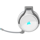 Corsair Virtuoso RGB Cuffia Padiglione auricolare Connettore 3.5 mm USB tipo A Bianco bianco/Argento, Cuffia, Padiglione auricolare, Giocare, Bianco, Stereofonico, Nero