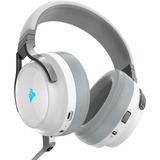 Corsair Virtuoso RGB Cuffia Padiglione auricolare Connettore 3.5 mm USB tipo A Bianco bianco/Argento, Cuffia, Padiglione auricolare, Giocare, Bianco, Stereofonico, Nero