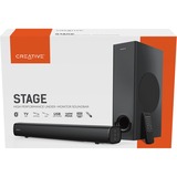 Creative Creative Stage Nero 2.1 canali 80 W Nero, 2.1 canali, 80 W, 160 W, 40 W, 72 dB, Cablato