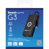Creative SOUND BLASTER G3 7.1 canali USB Nero, 7.1 canali, USB