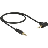 DeLOCK 0.5m 3.5mm M/M cavo audio 0,5 m Nero Nero, 3.5mm, Maschio, 3.5mm, Maschio, 0,5 m, Nero