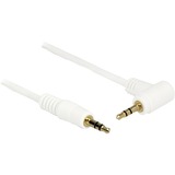 DeLOCK 2m 3.5mm M/M cavo audio Bianco bianco, 3.5mm, Maschio, 3.5mm, Maschio, 2 m, Bianco