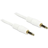 DeLOCK 3.5mm - 3.5mm, 5m cavo audio Bianco bianco, 5m, 3.5mm, Maschio, 3.5mm, Maschio, 5 m, Bianco