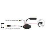 DeLOCK 65872 microfono Nero Microfono per cellulare/smartphone Nero, Microfono per cellulare/smartphone, -32 dB, 100 - 13000 Hz, 2200 Ω, Omnidirezionale, Cablato