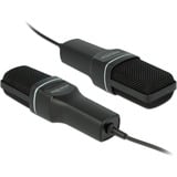 DeLOCK 66331 microfono Nero Microfono per PC Nero, Microfono per PC, -47 dB, 20 - 20000 Hz, 2200 Ω, 16 bit, 44,1 kHz