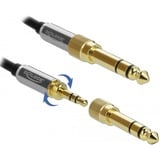 DeLOCK 85783 cavo audio 5 m 3.5mm Nero, Grigio, Cavo di prolunga Nero, 3.5mm, Maschio, 3.5mm, Femmina, 5 m, Nero, Grigio