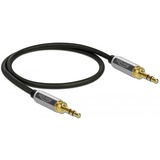 DeLOCK 85784 cavo audio 0,5 m 3.5mm Nero, Grigio Nero, 3.5mm, Maschio, 3.5mm, Maschio, 0,5 m, Nero, Grigio