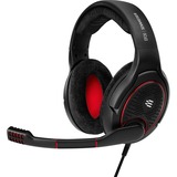 EPOS | Sennheiser GAME ONE Cuffie e auricolari, Cuffia da gioco | SENNHEISER GAME ONE, Cablato, Giocare, 15 - 28000 Hz, 300 g, Auricolare, Nero, Rosso