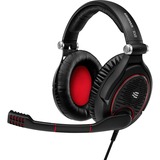 EPOS | Sennheiser GAME ZERO Cuffie e auricolari, Cuffia da gioco Nero, | SENNHEISER GAME ZERO, Cablato, Giocare, 15 - 28000 Hz, 300 g, Auricolare, Nero, Rosso