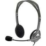 Logitech H111 Auricolare Cablato A Padiglione Ufficio Grigio grigio, Cablato, Ufficio, 20 - 20000 Hz, 74 g, Auricolare, Grigio