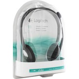 Logitech H111 Auricolare Cablato A Padiglione Ufficio Grigio, Headset grigio, Cablato, Ufficio, 20 - 20000 Hz, 74 g, Auricolare, Grigio