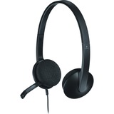 Logitech H340 Auricolare Cablato A Padiglione Ufficio USB tipo A Nero Nero, Cablato, Ufficio, 20 - 20000 Hz, 100 g, Auricolare, Nero, Vendita al dettaglio