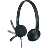 Logitech H340 Auricolare Cablato A Padiglione Ufficio USB tipo A Nero, Headset Nero, Cablato, Ufficio, 20 - 20000 Hz, 100 g, Auricolare, Nero, Vendita al dettaglio