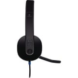 Logitech H540 Auricolare Cablato A Padiglione Ufficio USB tipo A Nero, Headset Nero, Cablato, Ufficio, 20 - 20000 Hz, 120 g, Auricolare, Nero, Vendita al dettaglio