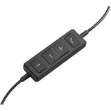 Logitech H570e Auricolare Cablato A Padiglione Ufficio USB tipo A Nero Nero, Cablato, Ufficio, 31,5 - 20000 Hz, 111 g, Auricolare, Nero