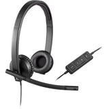 Logitech H570e Auricolare Cablato A Padiglione Ufficio USB tipo A Nero, Headset Nero, Cablato, Ufficio, 31,5 - 20000 Hz, 111 g, Auricolare, Nero