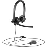 Logitech H570e Auricolare Cablato A Padiglione Ufficio USB tipo A Nero, Headset Nero, Cablato, Ufficio, 31,5 - 20000 Hz, 111 g, Auricolare, Nero