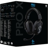 Logitech Pro X Cuffia Padiglione auricolare Nero Nero, Cuffia, Padiglione auricolare, Giocare, Nero, Stereofonico, Manopola