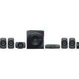 Logitech Z906 500 W Nero 5.1 canali Nero, 5.1 canali, 500 W, Universale, Nero, 1000 W, IR, Vendita al dettaglio