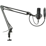 SPC Gear SM900 Nero Microfono per PC Nero, Microfono per PC, 18 - 21000 Hz, 16 bit, 48 kHz, Cardiode, Cablato