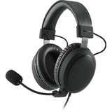 Sharkoon B1 Cuffia Padiglione auricolare Connettore 3.5 mm Nero Nero, Cuffia, Padiglione auricolare, Giocare, Nero, Stereofonico, 2,55 m