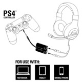 Sharkoon PMP35 cavo audio 0,12 m 3.5mm Nero, Adattatore Nero, 3.5mm, Maschio, 3.5mm, Femmina, 0,12 m, Nero
